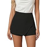winkbay Women's Wrap High Waisted Shorts Summer Dressy Casual Straight Leg Work Shorts
