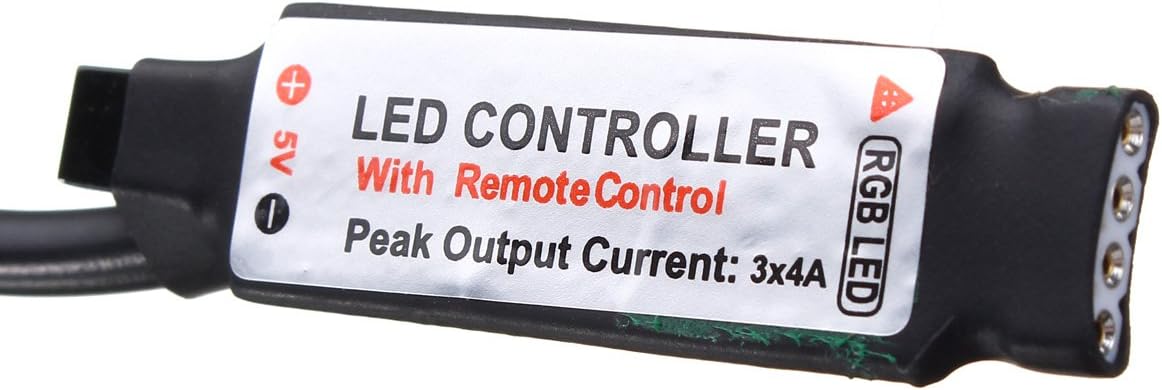MASUNN 44 Key USB Remote Controller for 5V 5050 RGB LED Strip Light TV PC Back, Multicoloured, 15 metres - Image 4