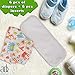 ArtOfLife Baby Cloth Diapers 6 Pack with 6 Inserts Adjustable Washable and Reusable Dipaers Fitted for Baby Girls and Baby Boys