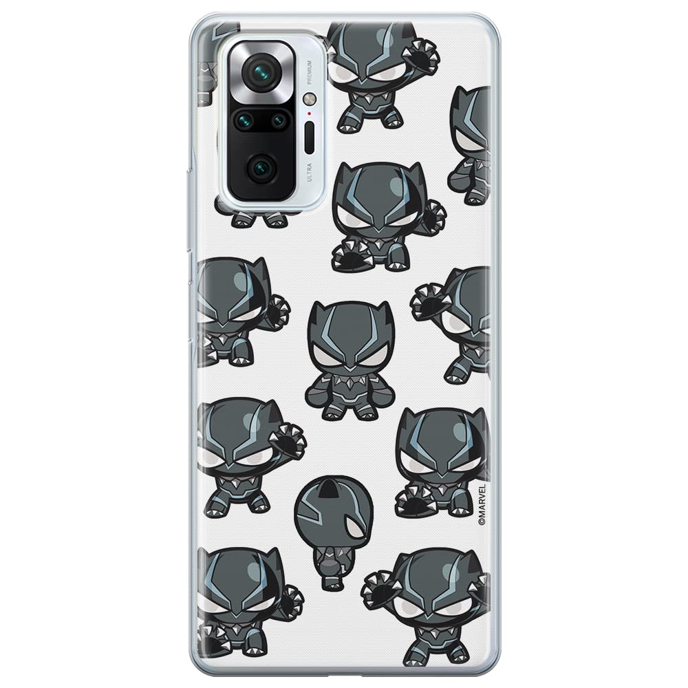 ERT GROUP mobile phone case for Xiaomi REDMI NOTE 10 PRO original and officially Licensed Marvel pattern Black Panther 016 optimally adapted to the shape of the mobile phone, case made of TPU