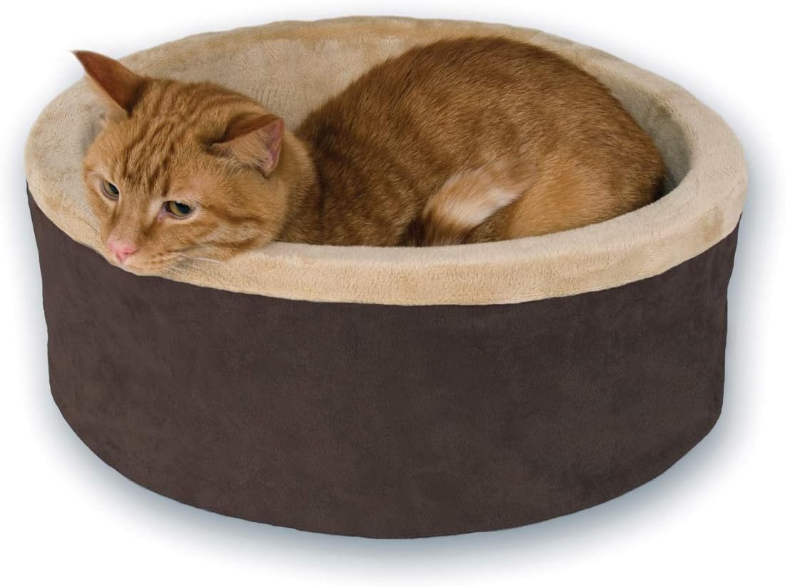 K&H Pet Products Thermo-Kitty Heated Cat Bed, L