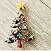 Haodeba 1 Piece Gorgeous Enamel Rhinestone Brooch Christmas Tree Brooch Pins Party Favor Best Gift for Girls Women Ladies