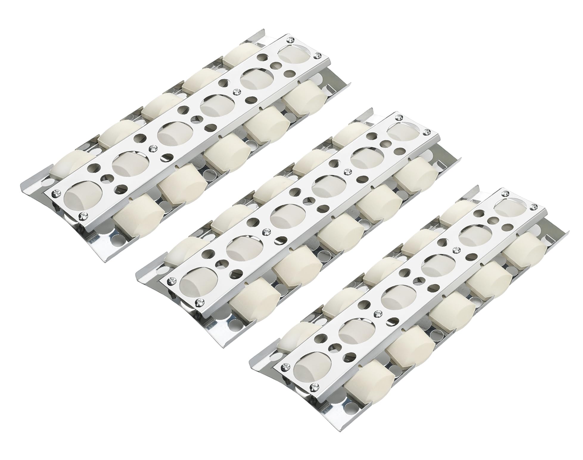 Photo 1 of Leship 16.5 inch Briquette Tray Replace for BBQ Galore Turbo STS, Elite,Capt'n,Classic and Nexgrill Gas Grills,Fit for 720-0057,CG3CKW,CG3TCN Grills,Stainless Steel Locked-in Briquette Trays (3-Pcs)