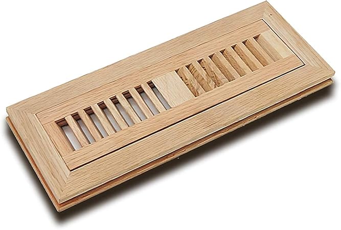 Welland 2 X 10 Inch White Oak Hardwood Vent Cover With Frame