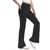 THE GYM PEOPLE Women's Tummy Control Bell Bottom Jeans High Waisted Wide Leg Flare Pants Jeggings with Pockets