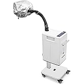 Hair Steamer Micro Mist Scalp Detoxify for Hair Wash Reclining Chair Bed Attachment Professional Hair Care for Salon SPA Barber Shop (LED Deco Draw 6th Gene White)