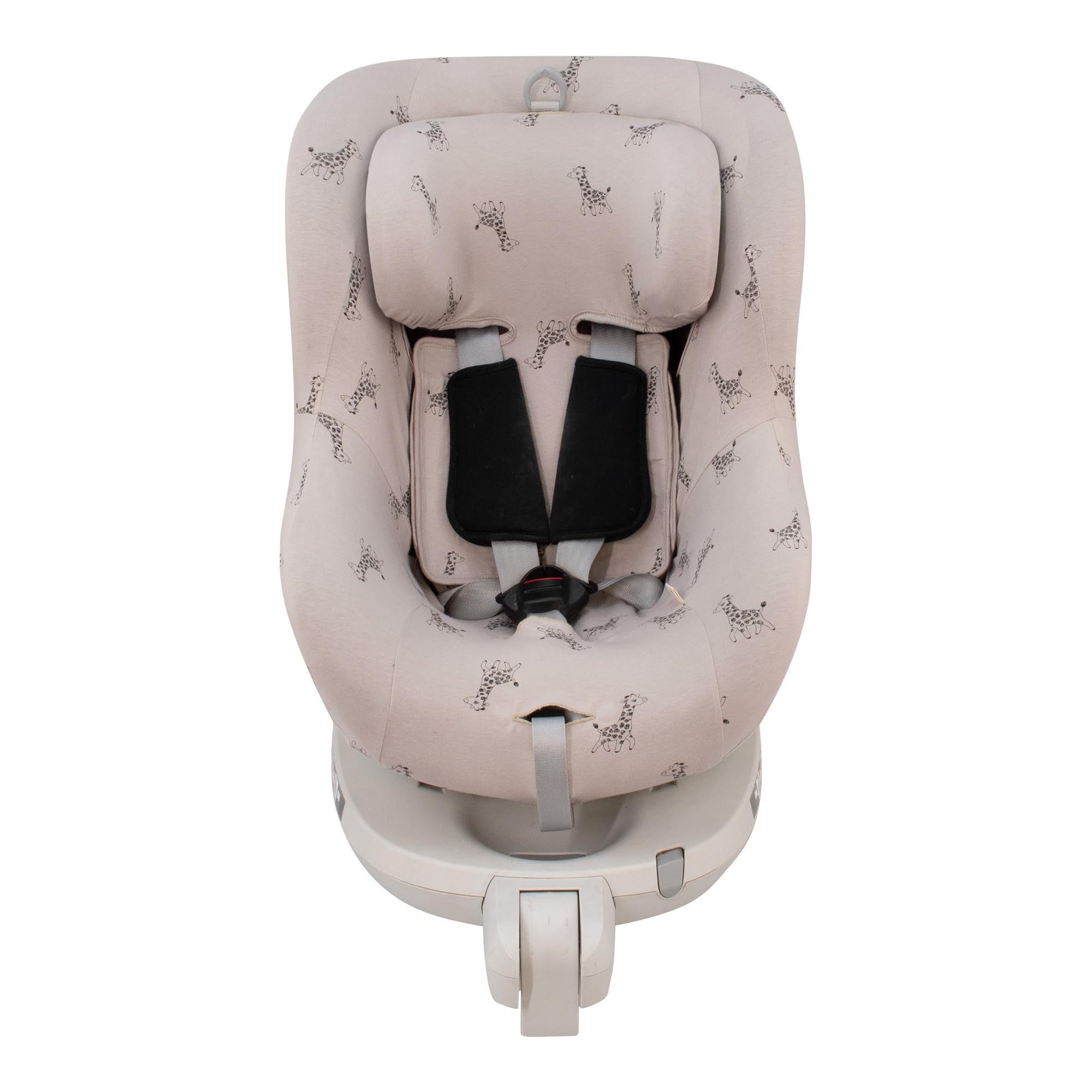 JYOKO KIDS Cover Liner Compatible with Romer Dualfix Isize - Swingfix Isize (Giraffe, DUALFIX ISIZE - SWINGFIX ISIZE)