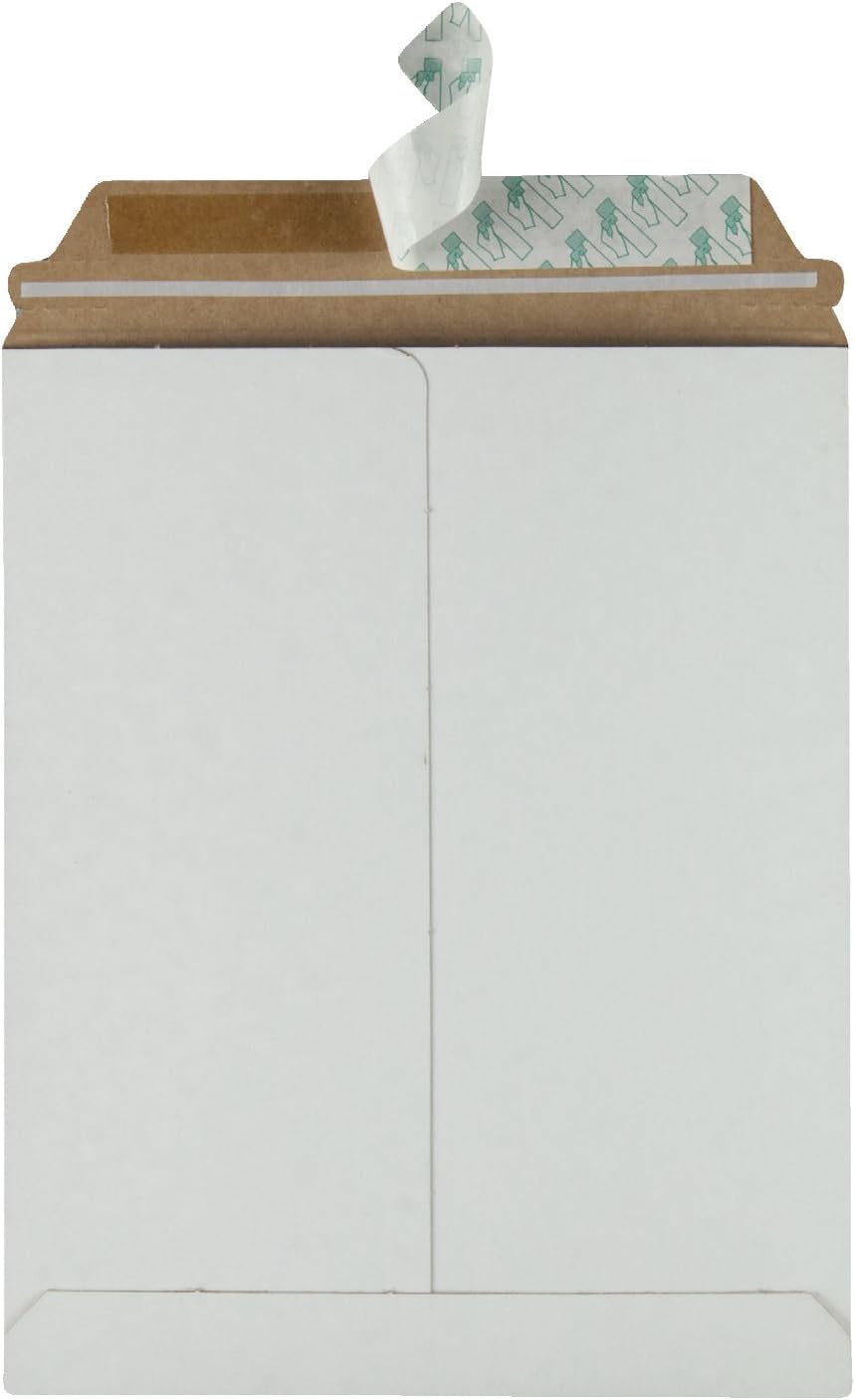 Quality Park Extra-Rigid Fiberboard Photo/Document Mailers, 9 x 11.5 Inches, Box of 25 (64014), White : Greeting Card Envelopes : Office Products
