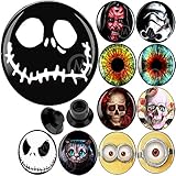 (1 Pair) 8g 6g 4g 2g 0g 00g 1/2 9/16 5/8 11/16 3/4 inch ear plugs and tunnels gauges flare shipping tapers spiral 8 6 4 2 0 00 gauge plugs tunnels