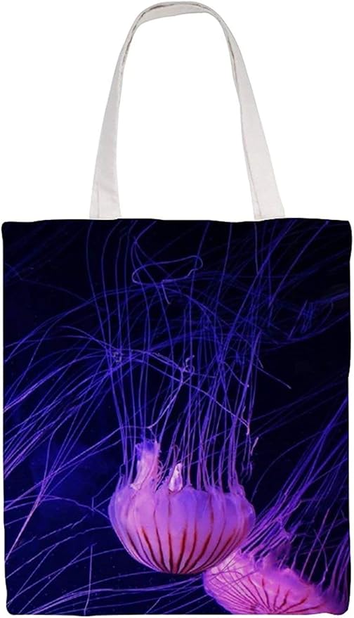 MODORSAN Bolso de hombro de medusa púrpura mágica, bolso de mano de