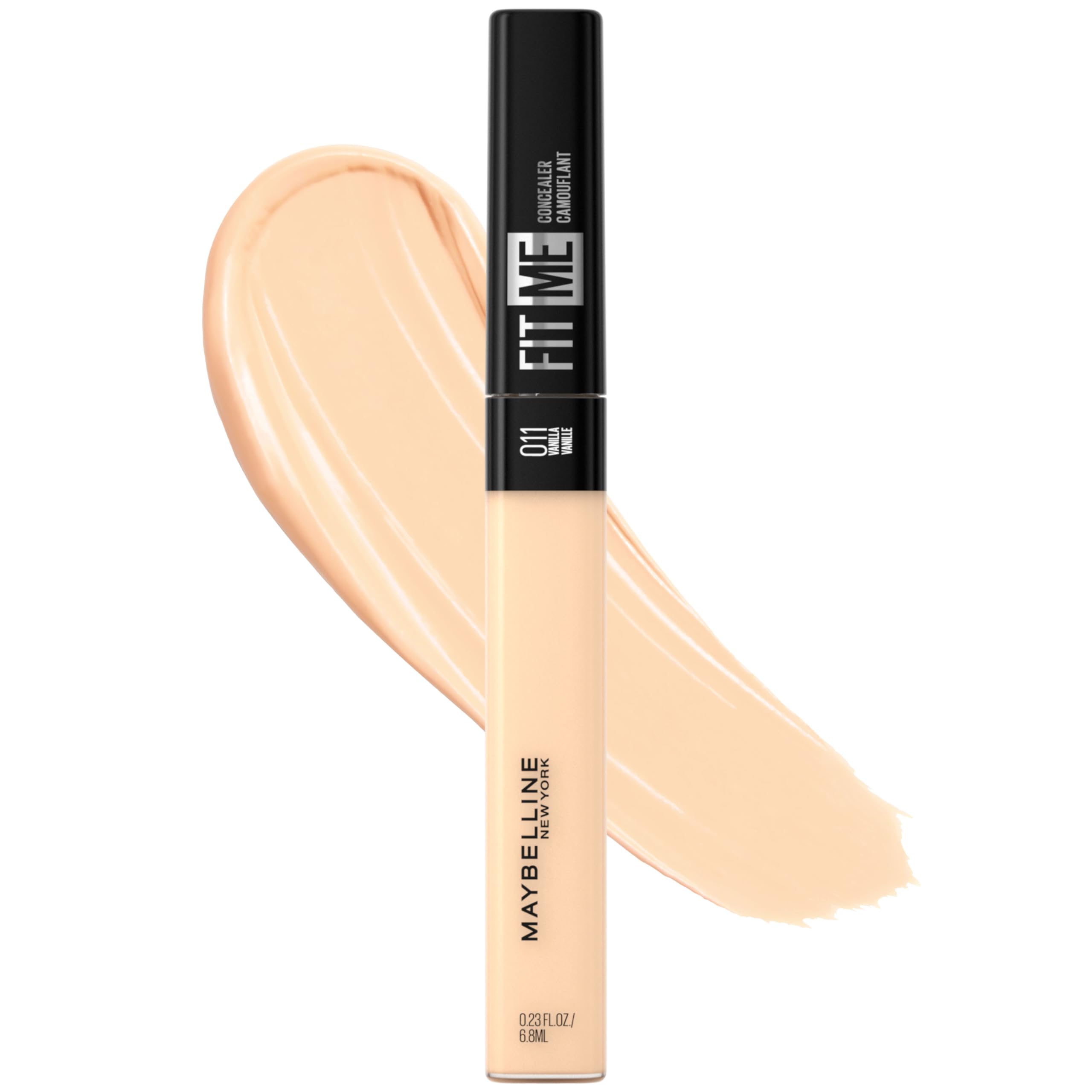 Photo 1 of Maybelline Fit Me Liquid Concealer Makeup, Natural Coverage, Lightweight, Conceals, Covers Oil-Free, Vanilla (Packaging May Vary)