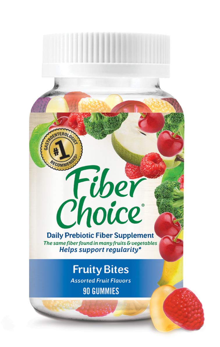 Fiber Choice Gummies Fruity Bites 90 Count Assorted Fruit