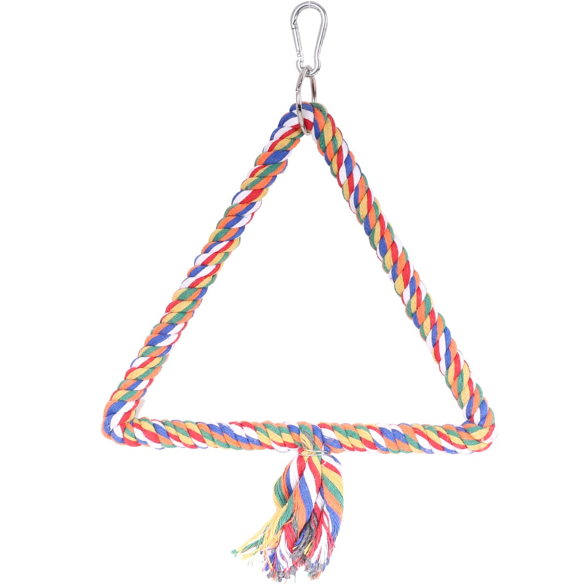 Bird Perch, Twisted Cotton Triangle Rope Standing Perch for Bird Cage, Bird Cages Perches