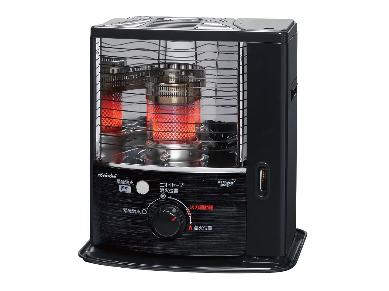 トヨトミ 石油ストーブ (木造6畳まで/コンクリート8畳まで) 日本製 ブラック RSV-23N(B)商品画像