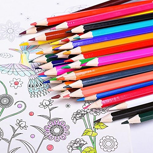 Liibot Water-soluble Color Pencil 12 Color 24 Color 36 Color 48 Color 72 Color Watercolor Pencils With Case. (48 per box)