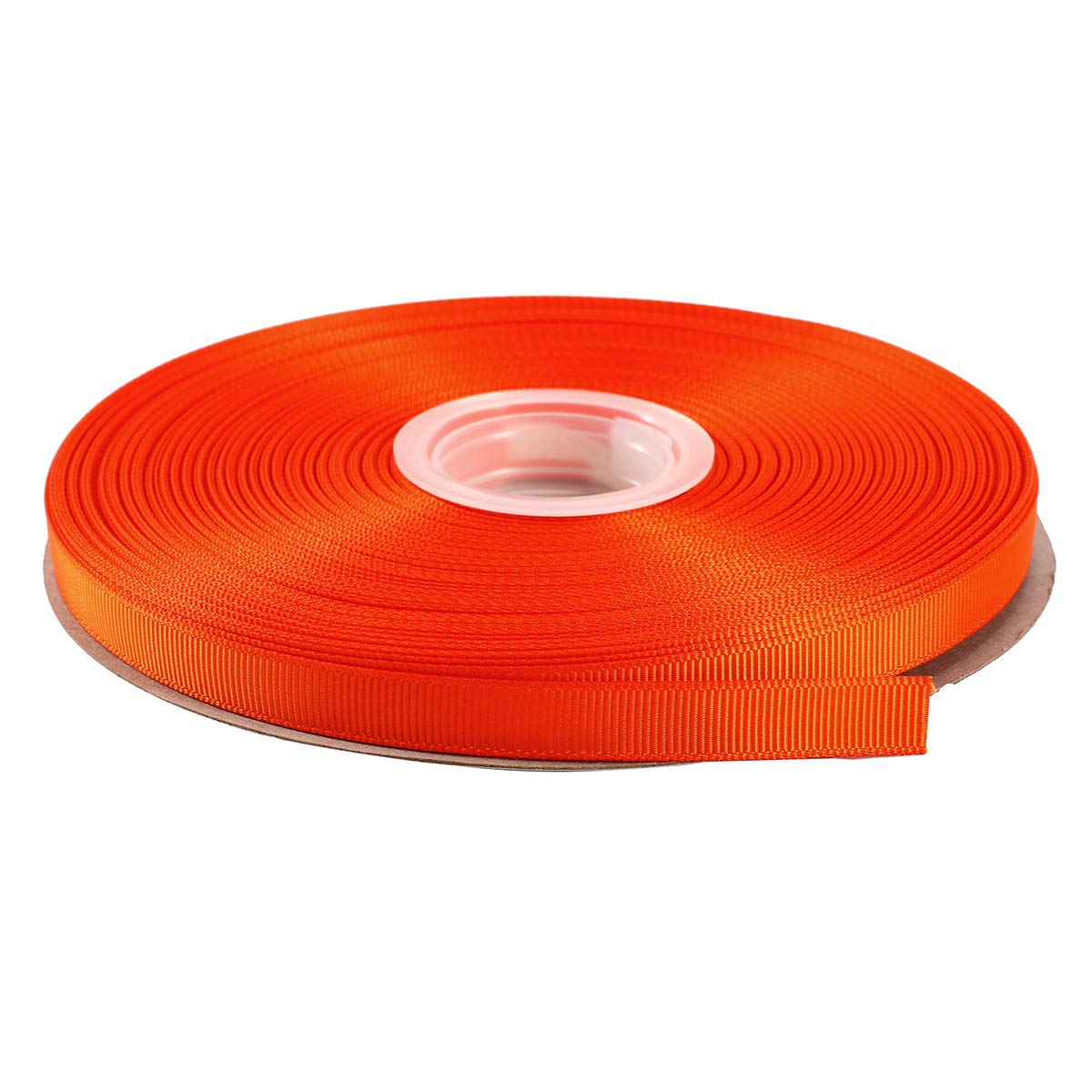 ITIsparkle 9mm Width (3/8") Grosgrain Ribbon 45 Meters (full reel) Crafts Gift Wrap Floristry - Tarrid Orange Ribbon โ image 1