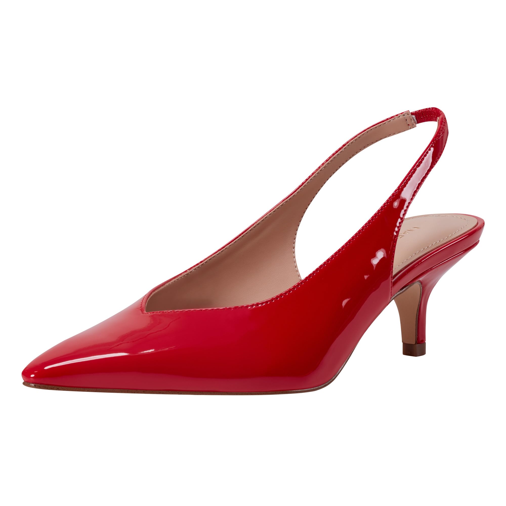 Marc Fisher Women’s Labela Pump, Red Patent 610, 7.5