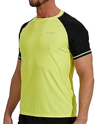 VAYAGER Mens Swim Shirts UPF 50+ Rash Guard for Men