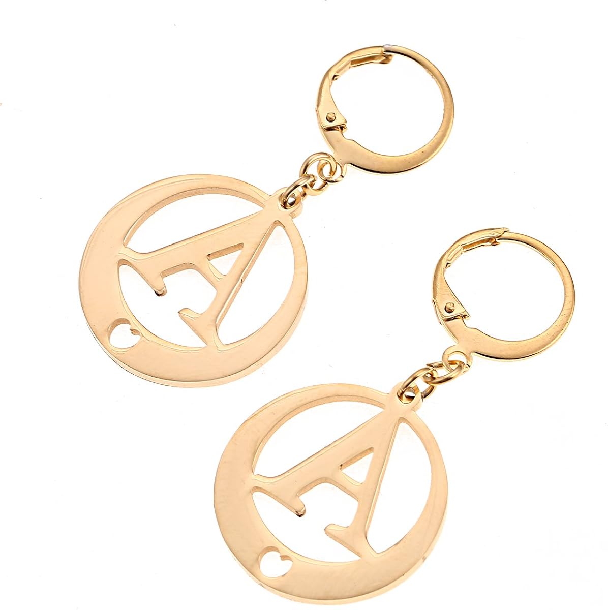 Stainless Steel Monogram Jewelry Earring Alphabet Initial Letters