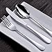 TIMGOU 7 PCs Flatware Set with Carry Case, Reusable 304 Stainless Steel Silverware of Fork, Knife, Spoon, Chopsticks, 2 Metal Straws and Cleaning Brush, Portable Travel Cutlery Set-Green