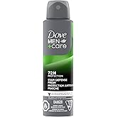 Dove Men+Care Dry Spray Antiperspirant, Stain Defense Fresh, Anti-White Marks, 72-hour Sweat & Odour Protection, 107g
