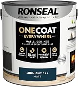 Ronseal One Coat Everywhere Paint Midnight Sky Matt 2.5L Interior Paint view 6