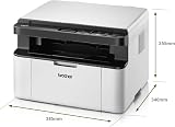 Brother DCP-1610W Mono Laser Printer All-in-One Wireless USB 2.0 Compact White view 3