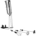 Ozeri Deluxe Milk Frother and Whisk in Stainless Steel with Stand and 4-Frothing Attachments
