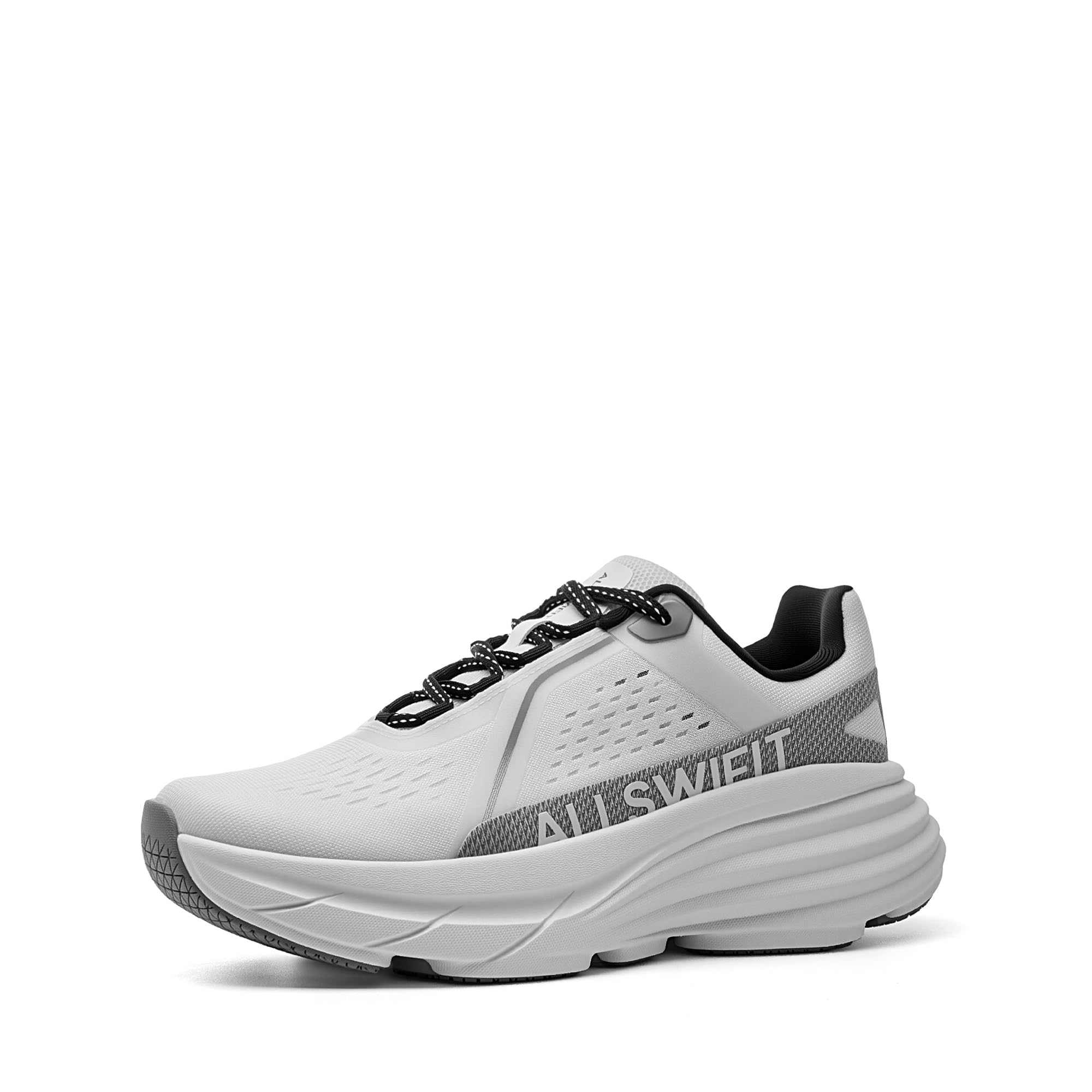 Photo 1 of ALLSWIFIT Women's Walking Shoes Cushion Lightweight Running Tennis Non-Slip Comfortable Jogging Workout Gym Athletic Breathable ActiveAiry Fashion Sneakers,Size 6.5,White,AWUMRS2513