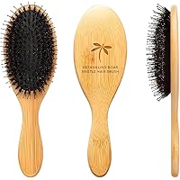 Belula Boar Bristle Hair Brush - Hair Brushes for Women & Mens Hair Brush, Detangler Brush, Hairbrush, Detangling Brush for L