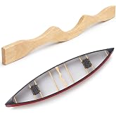 Motionchic 40'' Extra Long Canoe Yoke Carrying Yoke Fits Most Boats Comfortable Portage Support Clear Finished Curved Wood with Beam Ergonomic Shoulder in Enhanced Frame Rigidity for Durable Usage