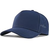 BOTVELA Men Adjustable Snapback Baseball Cap Vented Performance Laser Cut Mesh Hat