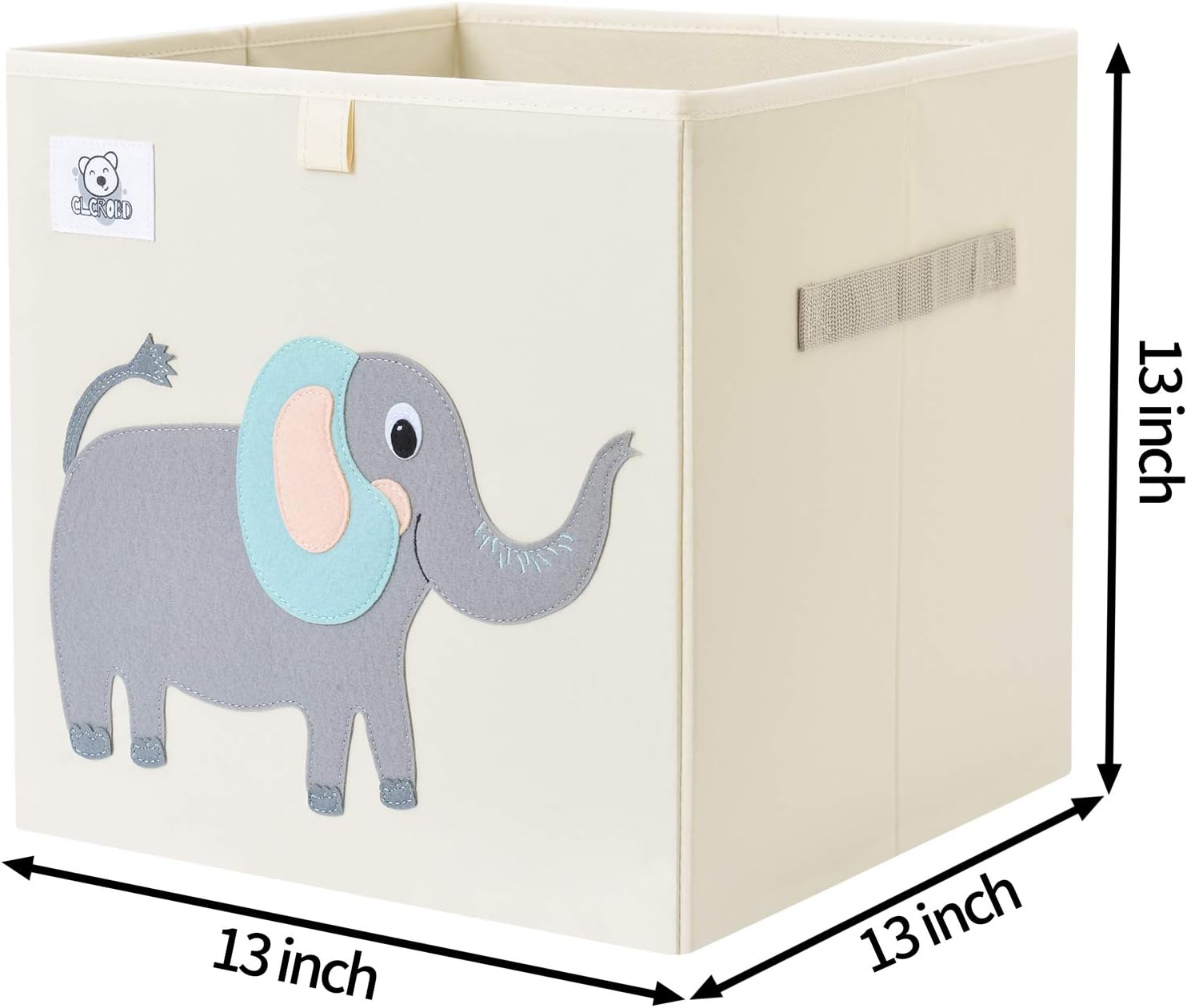 CLCROBD Foldable Animal Cube Storage Bins Fabric Toy Box/Chest