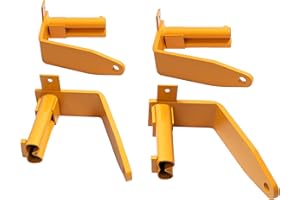 HECASA Universal Stake Pocket Camper Tie Down for Full-Size Pickups Tie Downs Orange 4Pcs