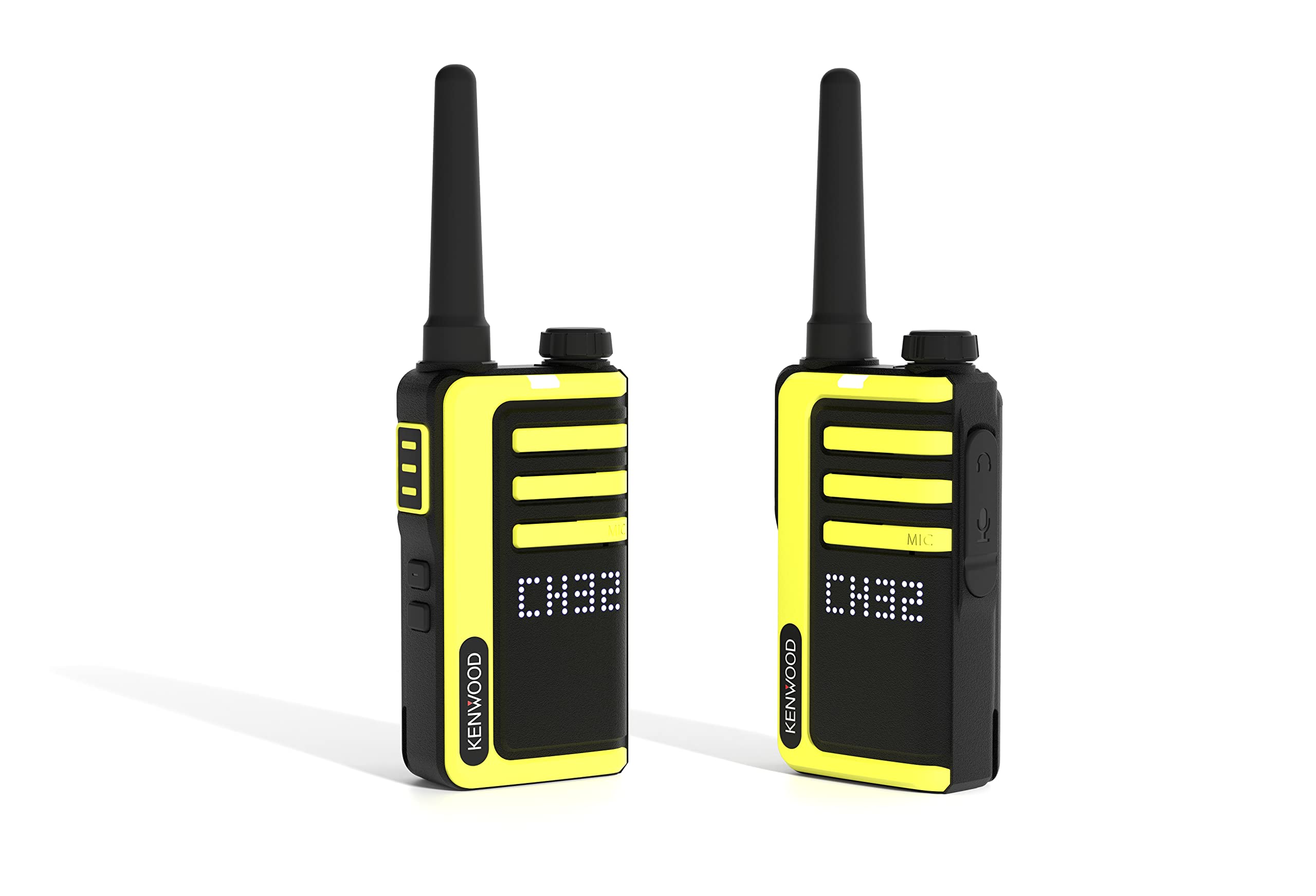 KENWOOD UBZ-LJ9SET Handfunkgeräte (2 Stck.) – PMR446, 32 Kanäle, Li-Ionen Akku (1150mAh), USB-C Ladeanschluss, lizenzfrei, hohe Reichweite