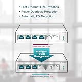TP-Link TL-SF1006P 6 Port Fast Ethernet PoE Switch 4 PoE+ 67W Plug Play Metal view 6