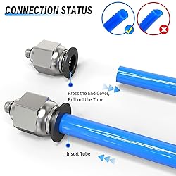 TAILONZ PNEUMATIC Male Straight 1/4 Inch Tube OD x