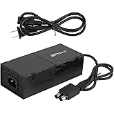 PEGLY Power Supply for Xbox One, AC Adapter 100-240V, Power Supply Brick for Xbox One Low Noise Version 17.9 AMP Power Supply Brick