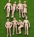 Evemodel P25B 20pcs Model Trains 1:25 Scale WHITE Figures LGB G