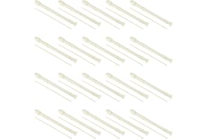 SEHOI 20 Pack 8 Hole Soprano Recorder Descent Flute, German Musical Recorders Instruments with Cleaning Rod, White Flutes for Beginners, Student Practice, School Concert