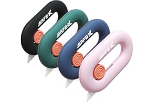 DOOOYU 4pcs Retractable Ceramic Box Opener, Safety Cute Mini, Small For Women, Package Opener Tool