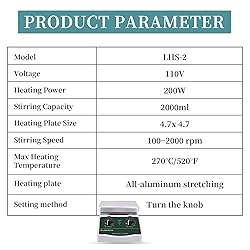 LABHOUSE 300℃/ 572℉ Magnetic Stirrer Hot Plate