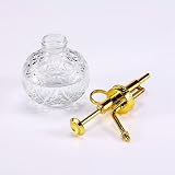 Eidoct Glass Plant Mister Spray Bottle 7 Oz Clear Gold Top 6.5'' view 3