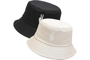 XYIYI 2 Pack Unisex Bucket Hat for Women Men Summer Beach Fishing Hat Sun Hat