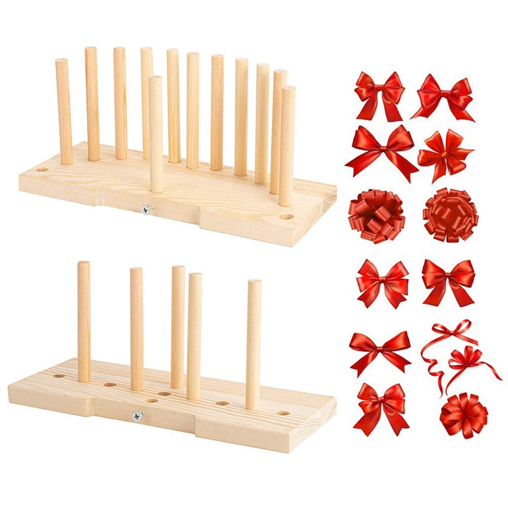 Yorimi Bow Maker Wooden Wreath Bow Maker Tool Durable Portable Bow Tie Machine