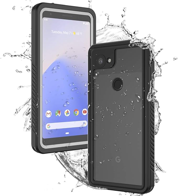 Google Pixel 3a XL Waterproof Case, Ultra Thin [IP68 Waterproof] [Screen Protector] Waterproof