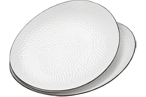 Roeveca 15" Large Serving Platter - Oval Large Serving Tray, Ceramic Serving Dish, White Platters for Serving Food, Appetizer