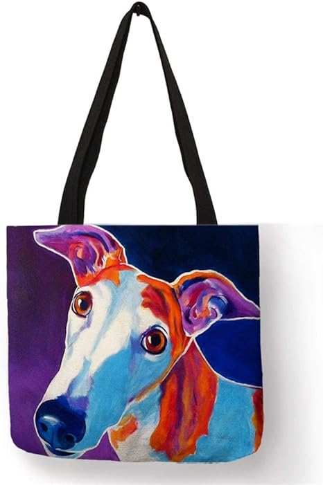 Amazon Co Jp グレイハウンド犬版画絵画トートバッグ耐久性のあるショッピング運行スポーツバッグレディースメンズカジュアルハンドバッグオイル 食料品の買い物ストレージフルーツ野菜おもちゃ Color 2 ホーム キッチン