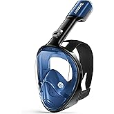 Greatever Full Face Snorkel Mask, Snorkeling Gear for Adults with Latest Dry Top Breathing System and Detachable Camera Mount, Foldable Snorkel Mask Adult, Snorkels Anti-Fog & Anti-Leak