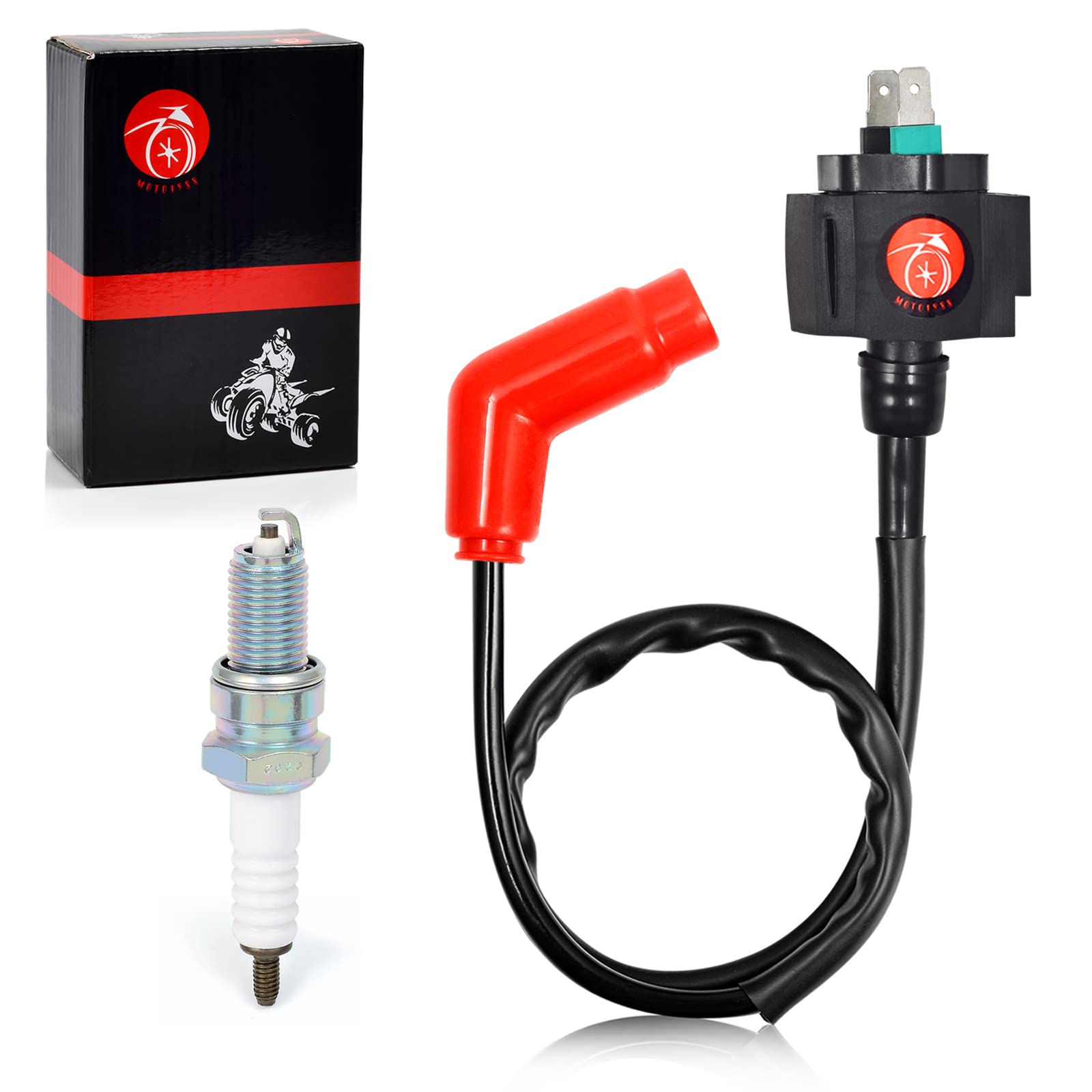 Photo 1 of Ignition Coil Pack and spark plug For HONDA 450S 450ES 350S 350ES Foreman 400 450 TRX450 FE FM ES S Rancher 350 TRX350 FE FM TE TM